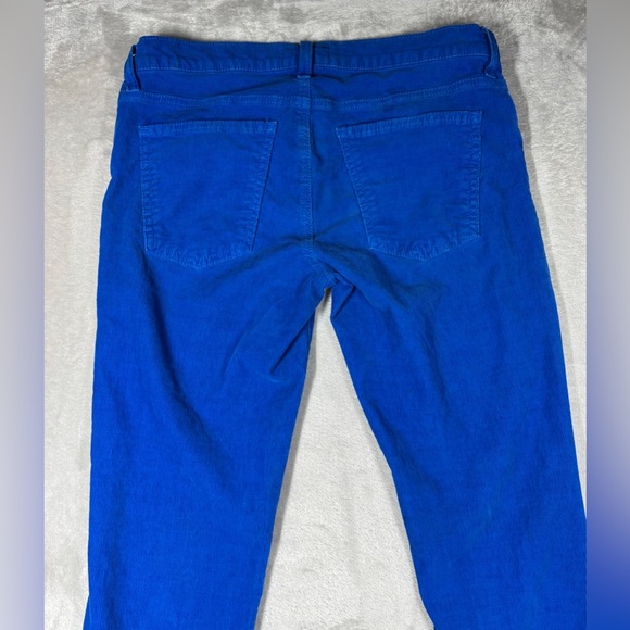 Current/Elliott The Skinny Electric Blue Corduroy Zip Fly Colorful Pants Size 28 - Picture 11 of 16